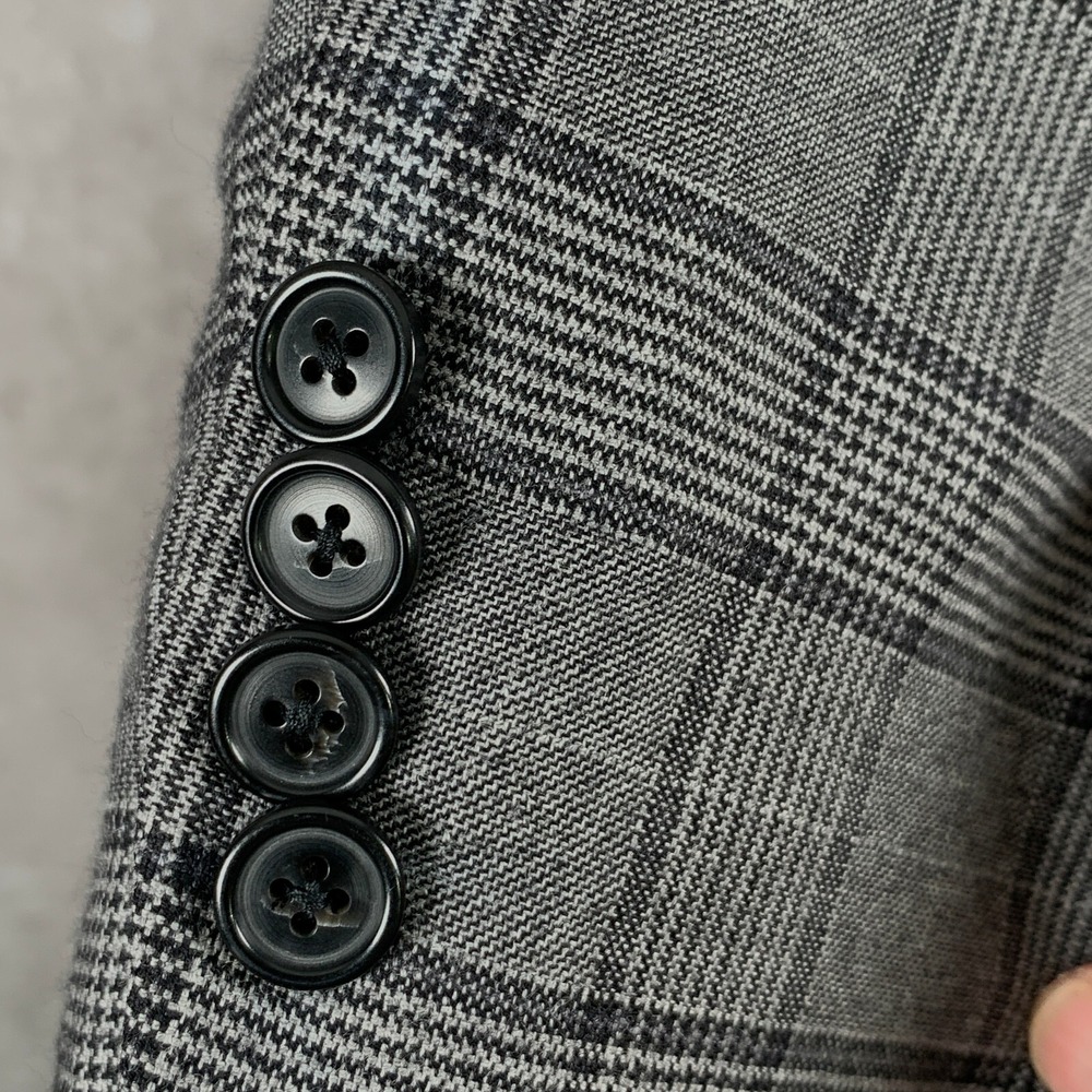 Brioni Colosse Blazer Jacket Men 42l Gray Wool Wi… - image 4